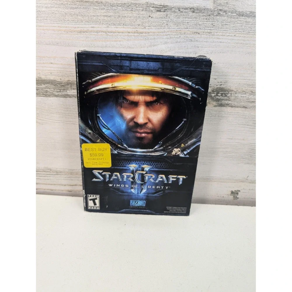 StarCraft II Wings Of Liberty PC Game Blizzard 2010 T Strategy Disc Manual